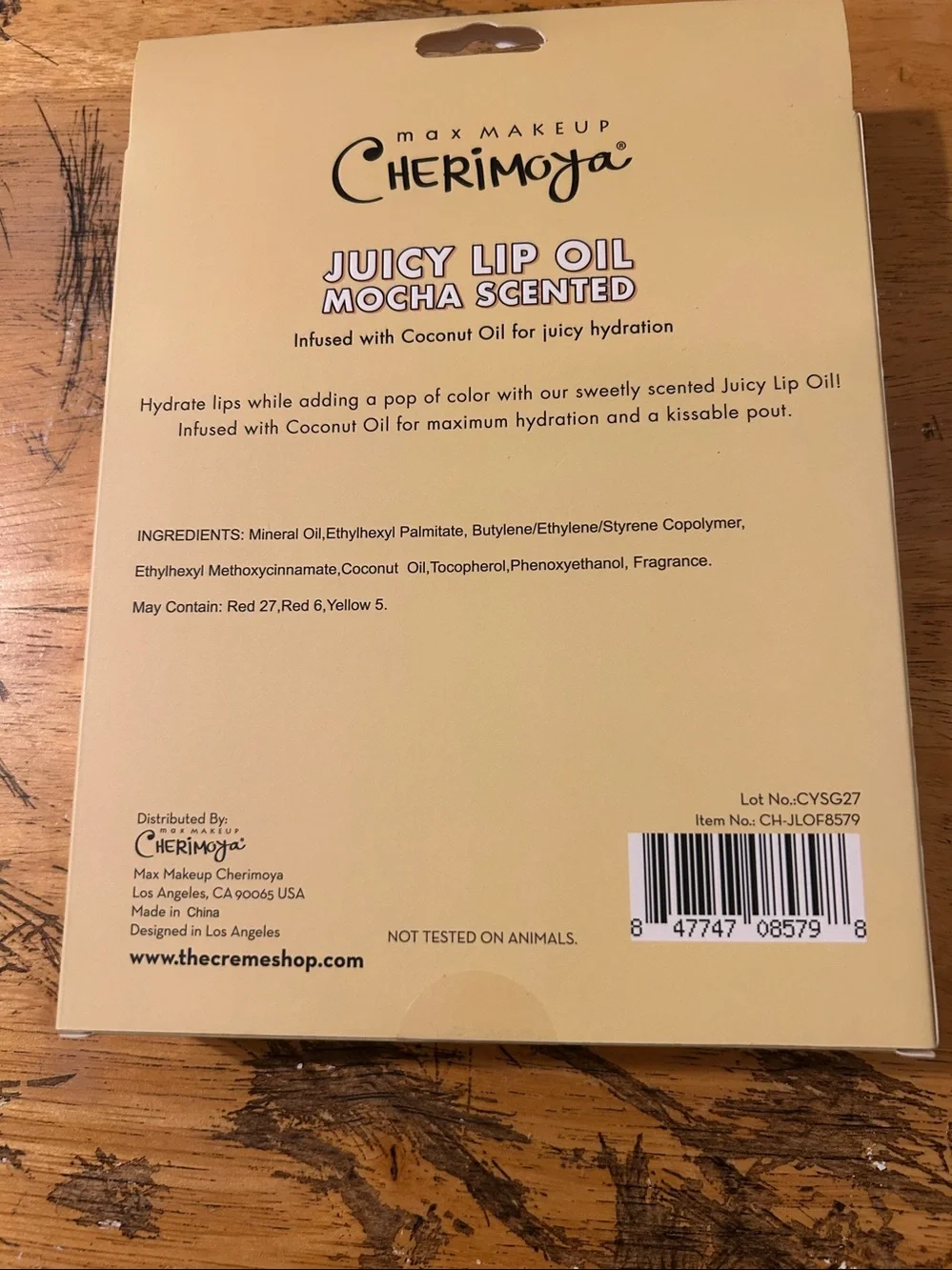 Cherimoya Lip Oil Set - Mocha Scented (Candy Apple, Vanilla Bean, Caramel Crush